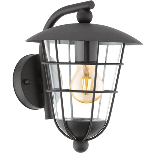 EUROLUX WALL LIGHT PUIFERO DOWN FACING BLACK O388