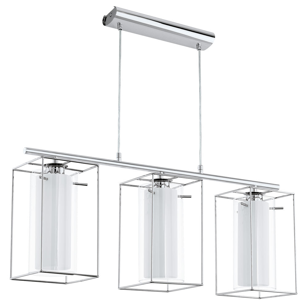 EUROLUX PENDANT LONCINO 1 3 LIGHT CHROME P681 745MM