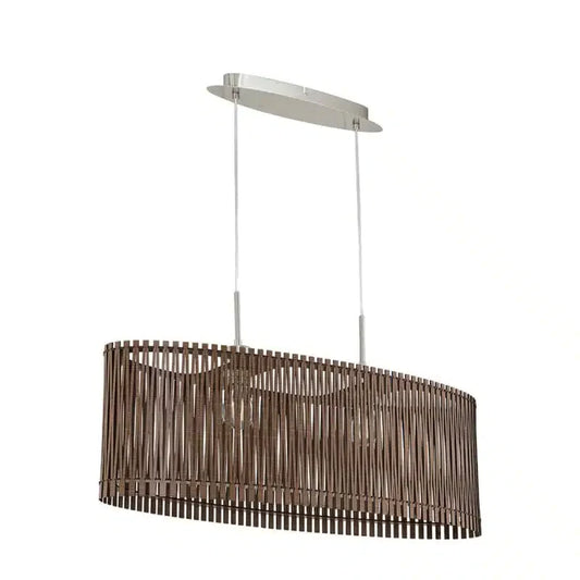 EUROLUX PENDANT SENDERO BROWN WOOD P176B0 775MM