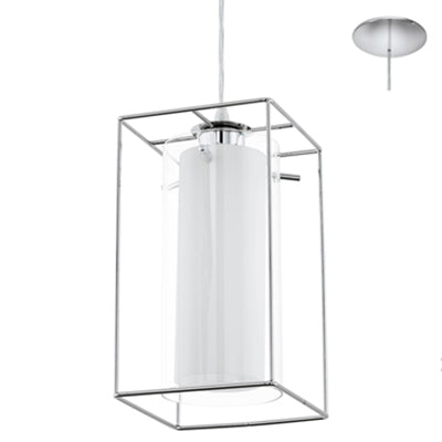 EUROLUX PENDANT LONCINO 1 LIGHT CHROME P680 150MM