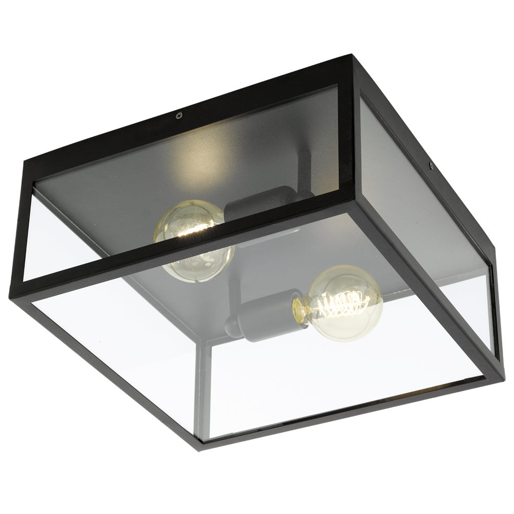 EUROLUX CEILING LIGHT CHARTERHOUSE SQUARE BLACK C471