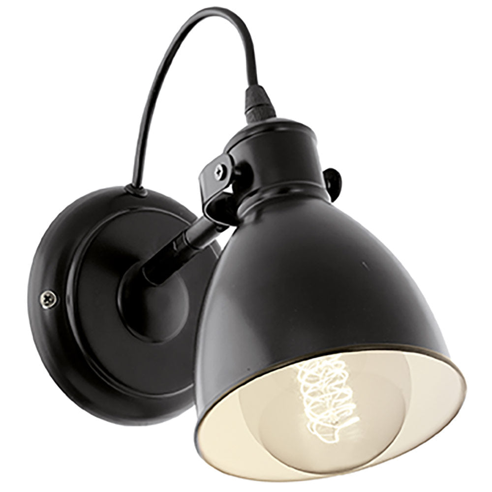 EUROLUX WALL LIGHT PRIDDY BLACK W494