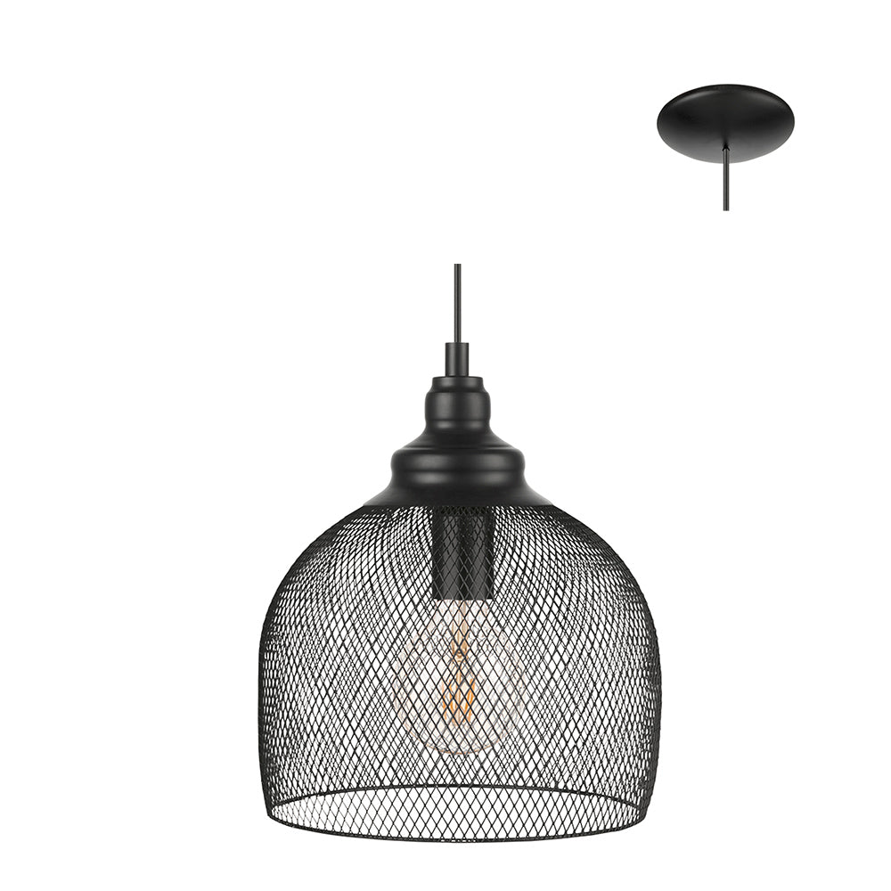 EUROLUX PENDANT STRAITON BLACK P1015B 280MM