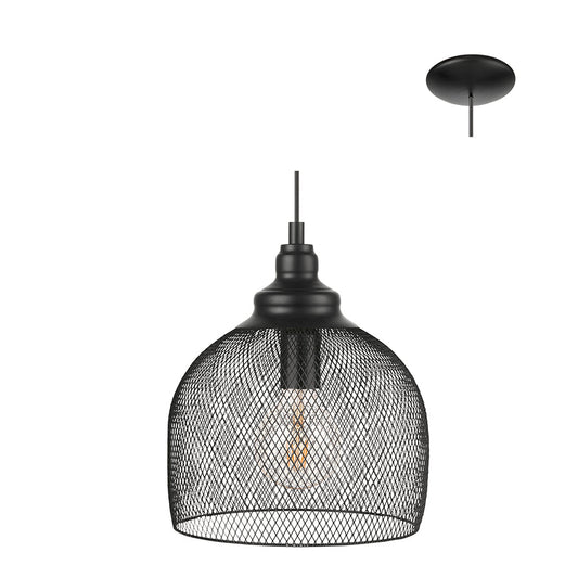 EUROLUX PENDANT STRAITON BLACK P1015B 280MM