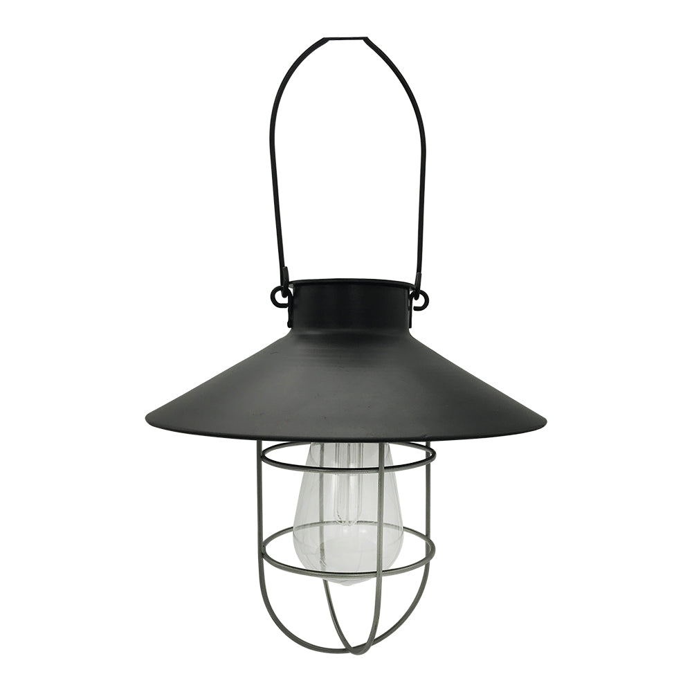 EUROLUX SOLAR LANTERN HANGING CAGE LARGE BLACK O616BS