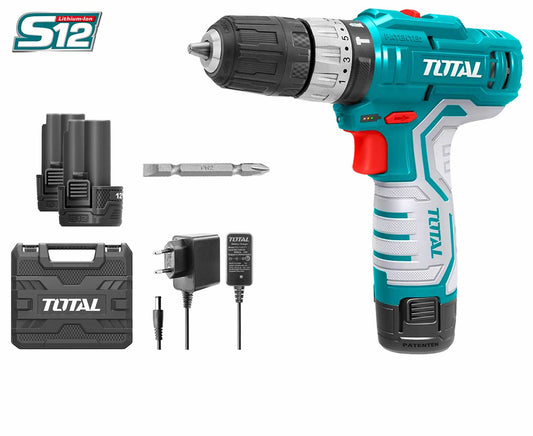 TOTAL IMPACT DRILL LITHIUM-ION 0-400/0-1500RPM 20NM TIDLI1232