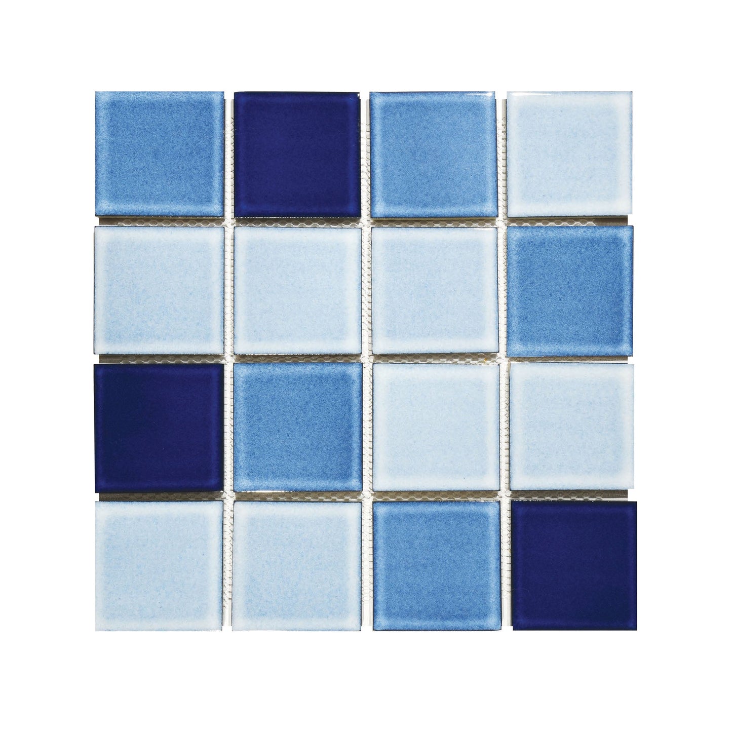 FALCON TILES GLAZED MOSAIC MIXED BLUE 48MM FT2275S