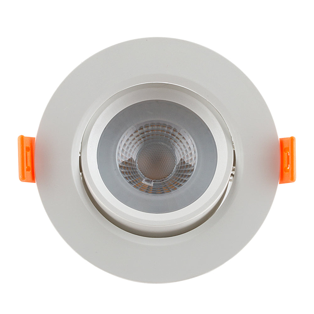 EUROLUX DOWNLIGHT ROUND TILT WHITE LED 5W 4000K D147CW