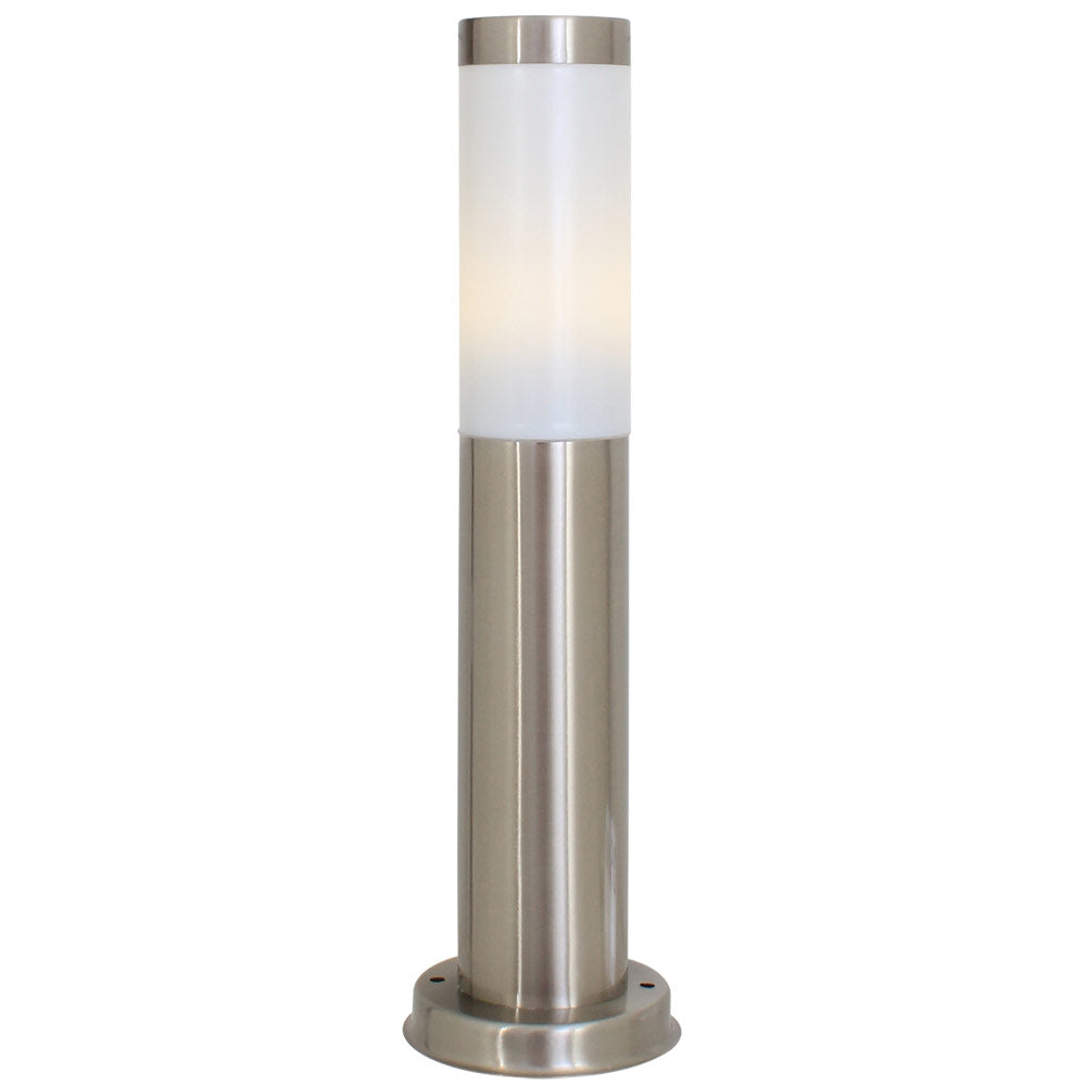 EUROLUX PEDESTAL STAINLESS STEEL PLAIN SATIN CHROME O51SS