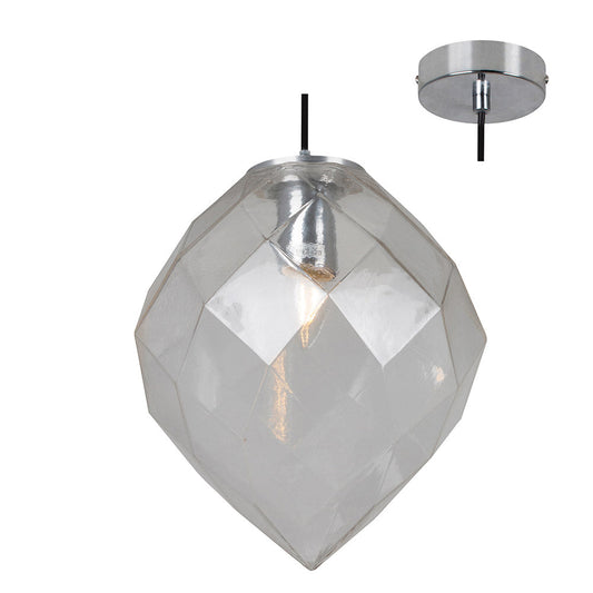 EUROLUX PENDANT COMO CHROME WITH CLEAR GLASS P896CL