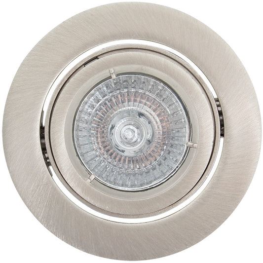 EUROLUX DOWNLIGHT TWIST TILT SATIN CHROME D109SC 94MM