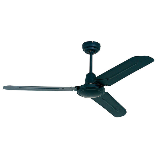 EUROLUX CEILING FAN INDUSTRIAL 3 BLADES BLACK F12B