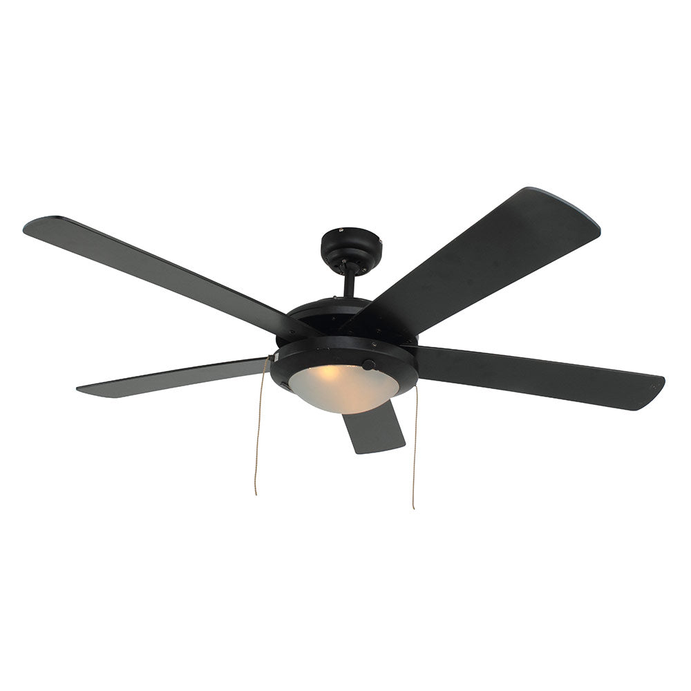 EUROLUX CEILING FAN COMET 5 BLADES BLACK F4B