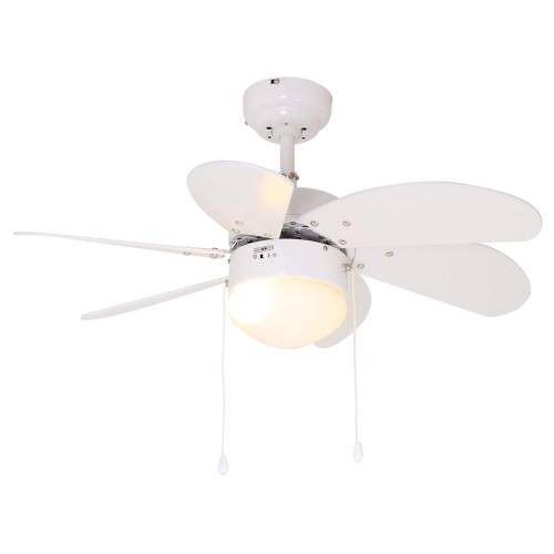 EUROLUX SWIRL CEILING FAN TURBO 6 BLADES WHITE F7W