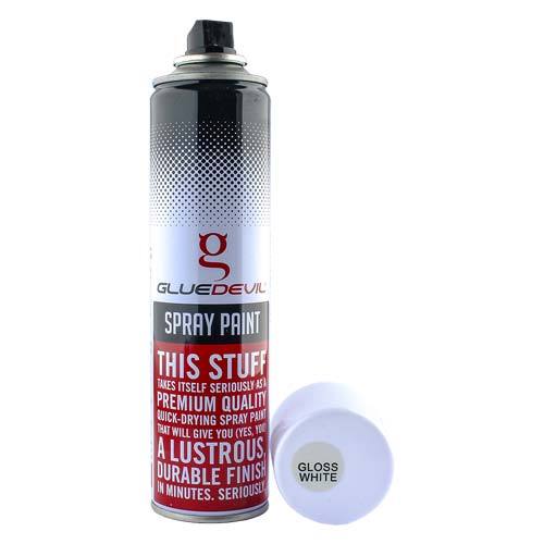 GLUE DEVIL SPRAY PAINT STANDARD GLOSS WHITE 00-SPRAY6001