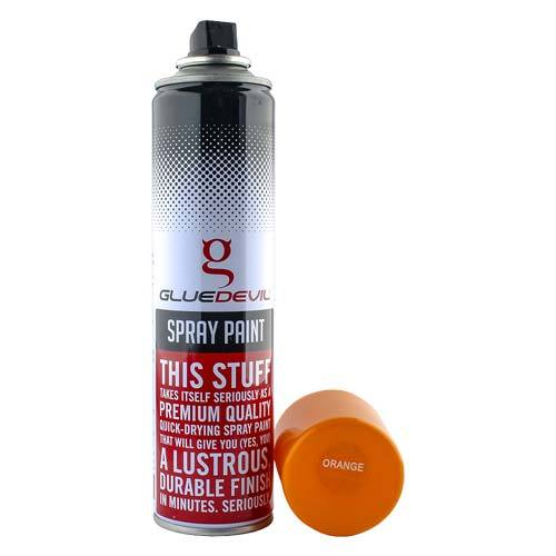 GLUE DEVIL SPRAY PAINT STANDARD ORANGE 00-SPRAY6010