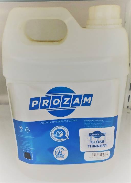 PROZAM THINNERS GLOSS 5L