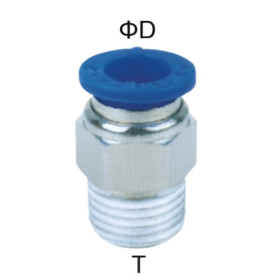 AIRCRAFT PU HOSE FITTING STRAIGHT STUD SPC12-04