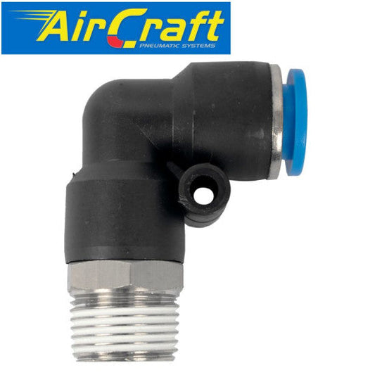 AIRCRAFT PU HOSE FITTING ELBOW 3/8 MALE 10MM SPL10-03