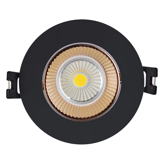 EUROLUX DOWNLIGHT TILT POLYCARBONATE BLACK D159BRG 90MM