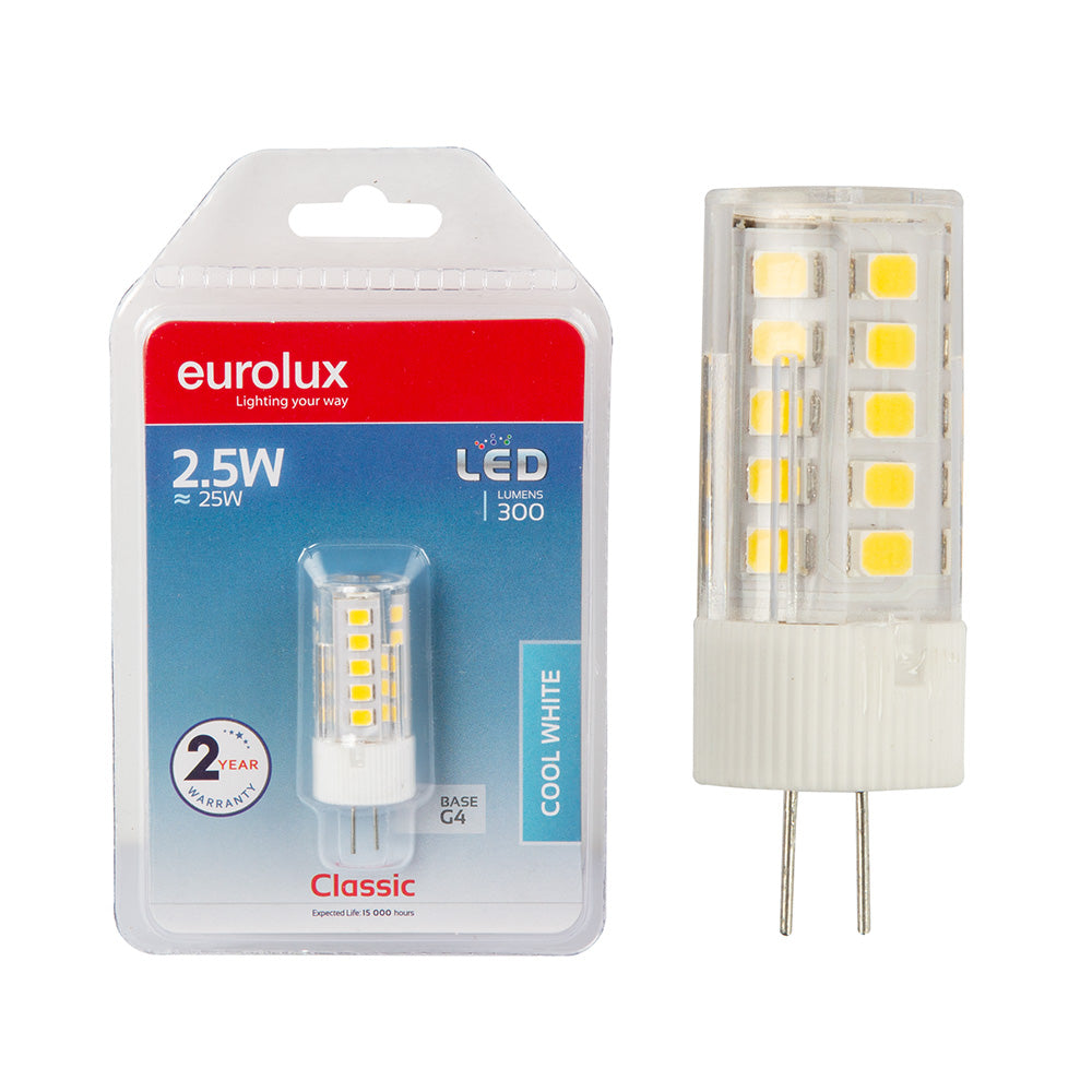 EUROLUX LUMEN LED LAMP 2.5W G4 250 AC/DC 12V 4000 G1138CW