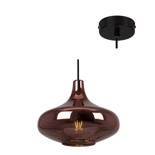EUROLUX PENDANT LARISSA TRANSPARENT COPPER P856C 280MM