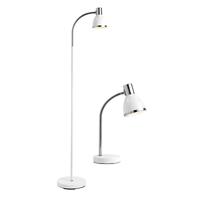 RADIANT LIGHT TWIN PACK FLOOR & TABLE CHROME JF419
