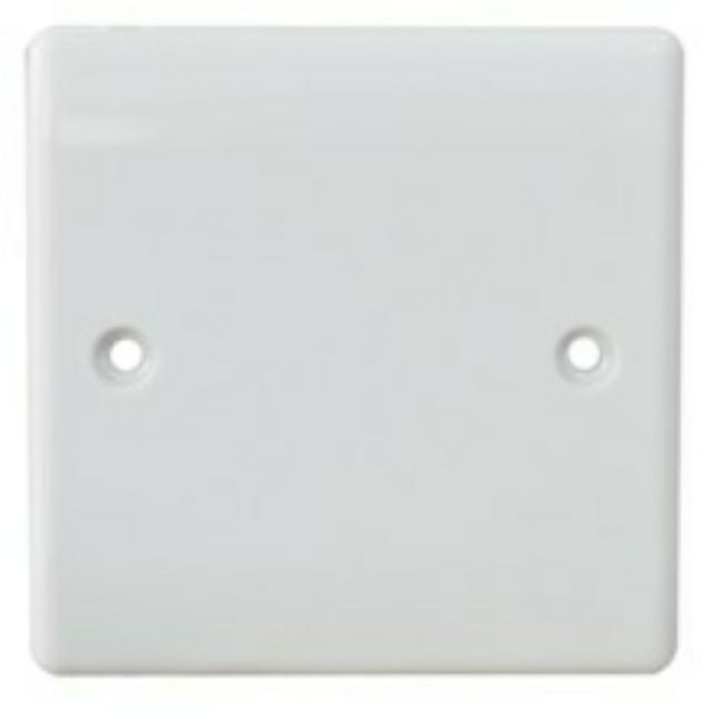 EMKAY BLANK PLATE PVC SQUARE WHITE 3X6