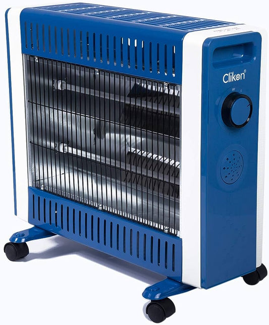 CLIKON QUATRZ HEATER 750W/1500W WITH WHEEL/SAFETY CK4207