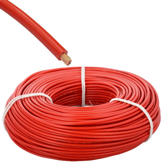 ALVERN CABLE SINGLE CORE RED HW06.0RD 6MM (SOLD PER ROLL)