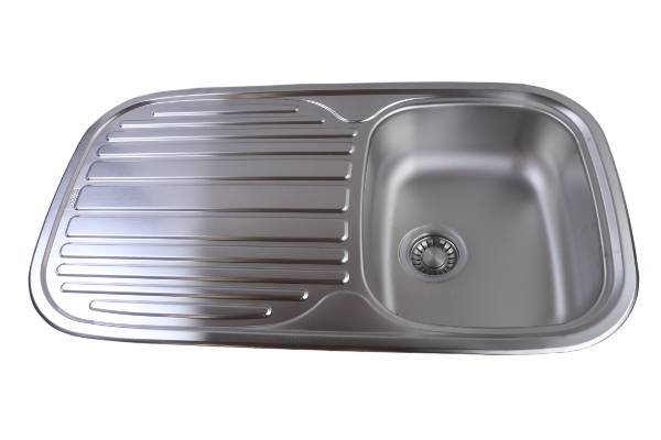 FRANKE SINK SINGLE BOWL STAINLESS STEEL QLX 611 900X500X166MM 310560