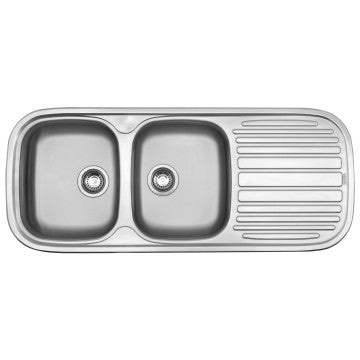 FRANKE SINK BOWL DOUBLE STAINLESS STEEL QLX621-120 1200X500X149MM-311780