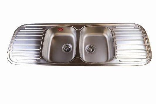 FRANKE SINK BOWL DOUBLE CENTER STAINLESS STEEL QLX622 1500X500X153MM 313260