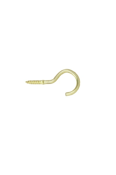 CUP HOOK BRASS 1"