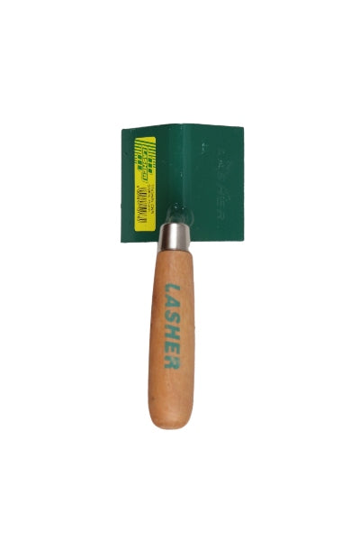 LASHER TROWEL CORNER COVE OUTSIDE WOODEN HANDLE 75MM FG10178