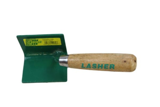 LASHER TROWEL CORNER COVE INSIDE WOODEN HANDLE 75MM FG10180