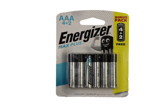 ENERGIZER BATTERY MAX PLUS AAA BP4+2 903294 EP92