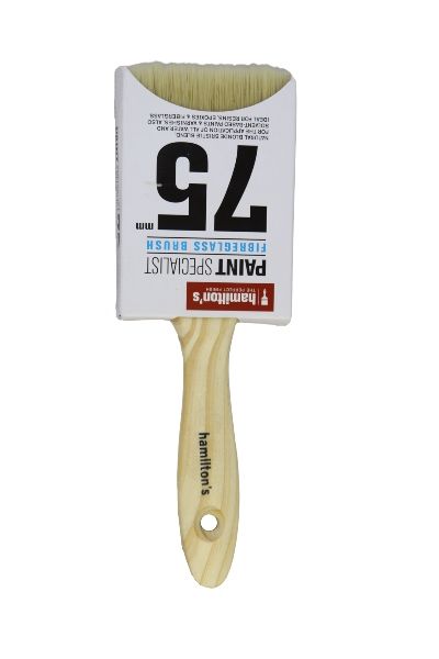 HAMILTON PAINT BRUSH FIBREGLASS 75MM 1430